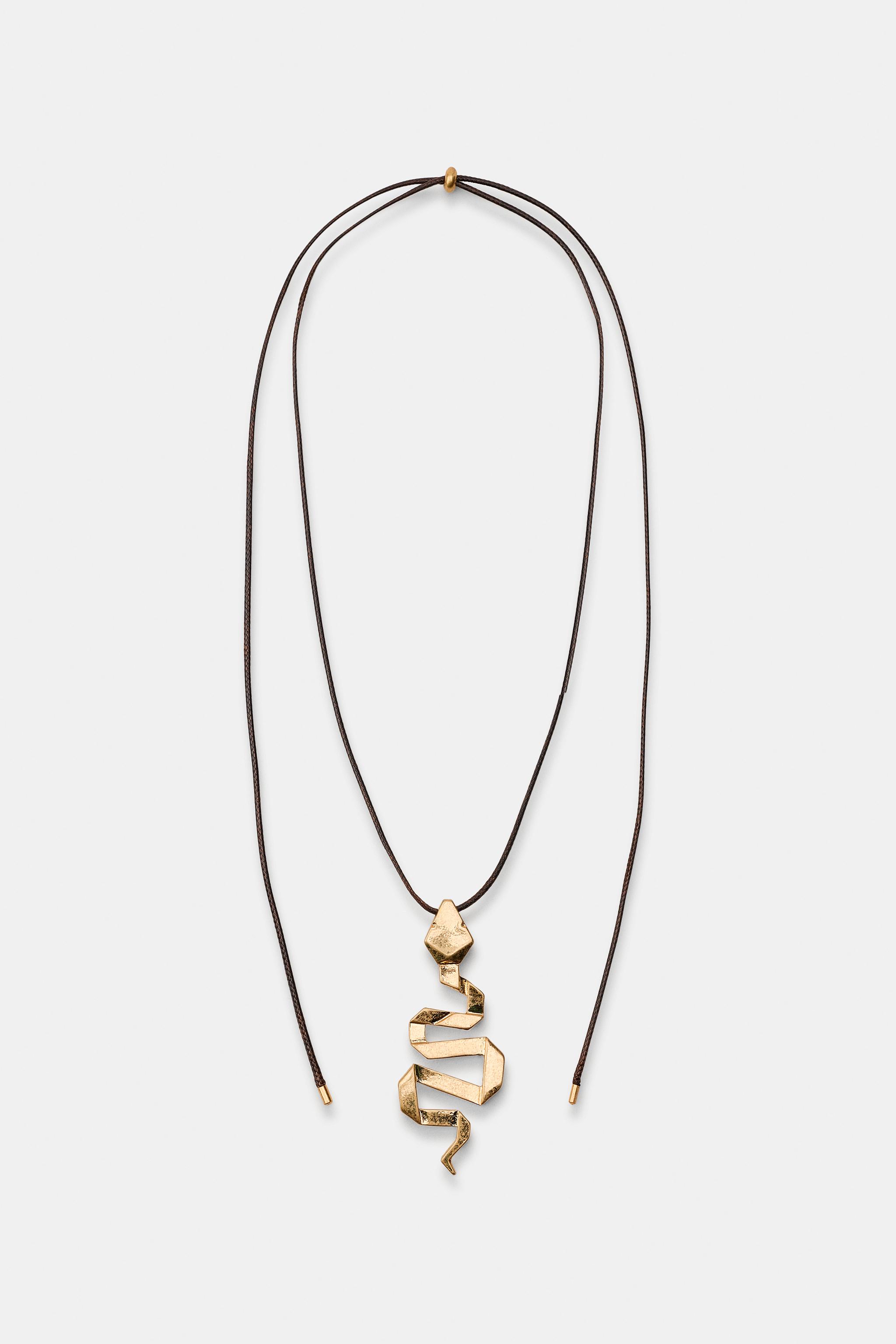 SNAKE CORD NECKLACE